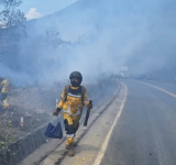 Incendio en región de Cotapata, municipio de Coroico fue controlado