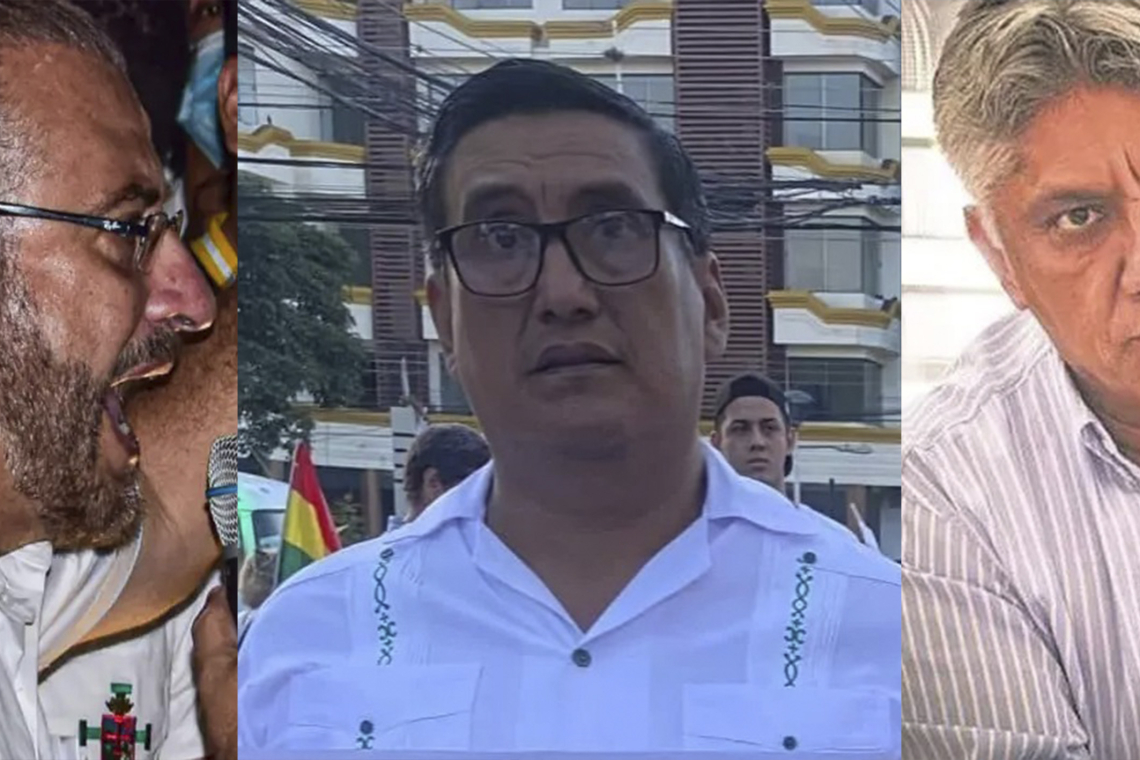 Rómulo Calvo, Cuellar, Vargas y Santistevan son imputados por el paro de 36 días en Santa Cruz