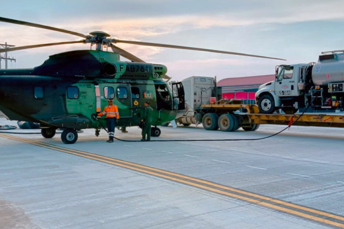 YPFB Aviación destina 10 mil litros de jet fuel para aeronaves que combaten incendios en Rurrenabaque