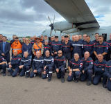 Cuarenta bomberos franceses llega al país y se desplazada a la Chiquitanía