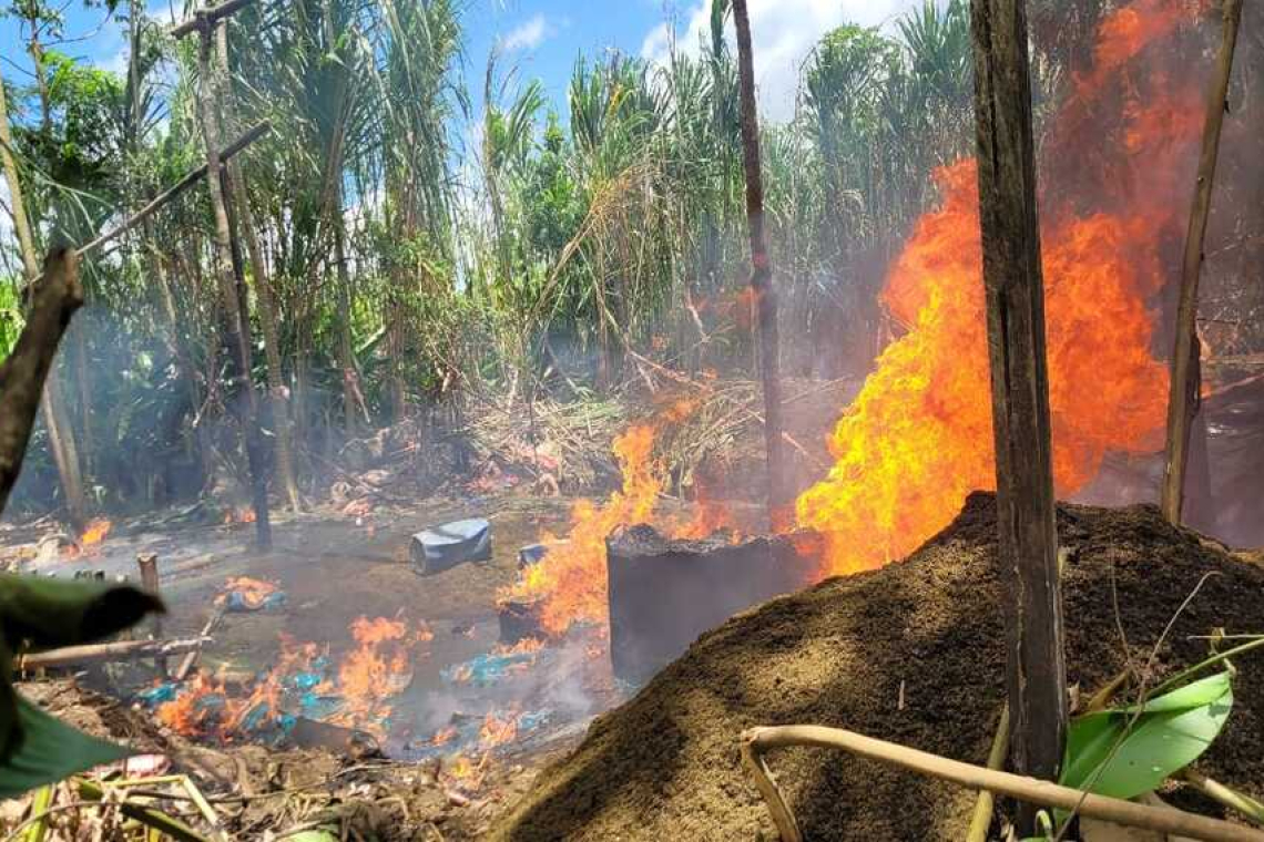 Destruyen 13 fábricas móviles de cocaína en el Trópico de Cochabamba