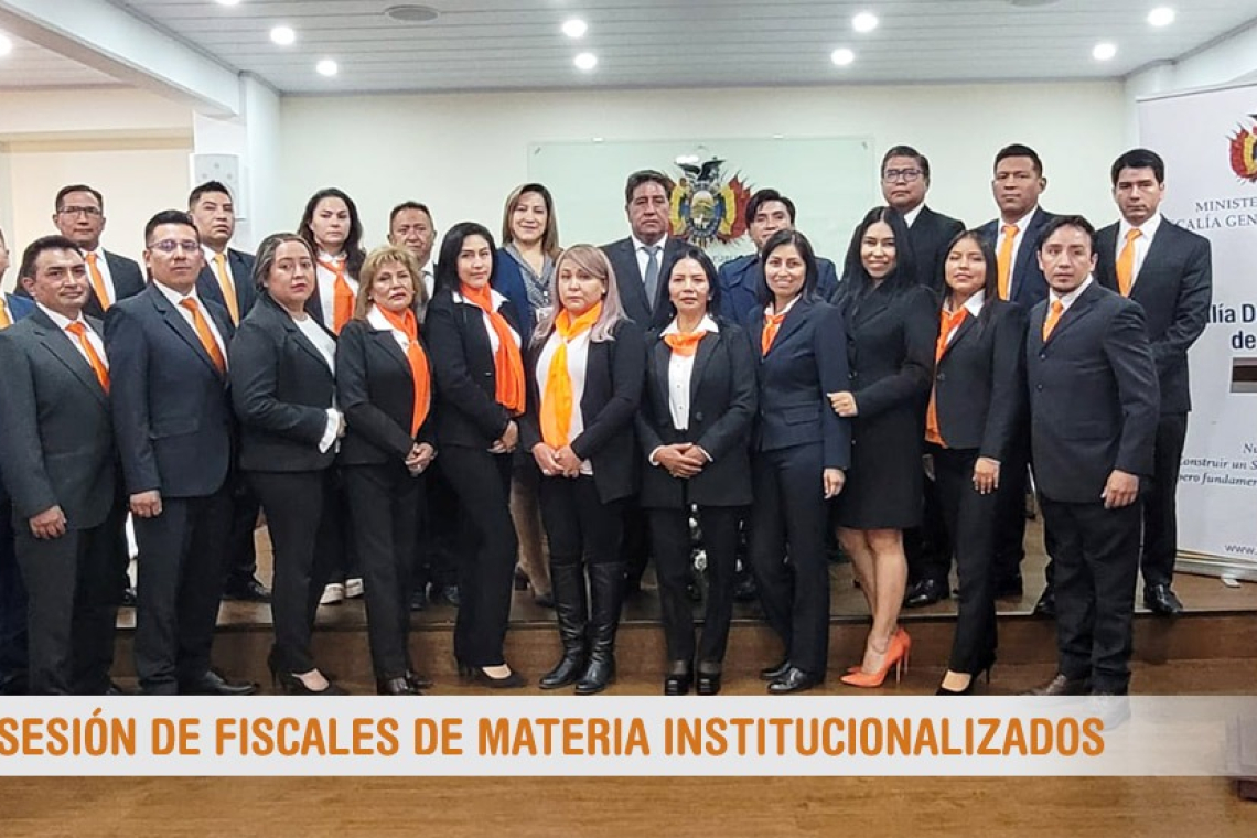 60 fiscales de Materia institucionalizados fueron posesionados en el país