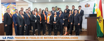 60 fiscales de Materia institucionalizados fueron posesionados en el país