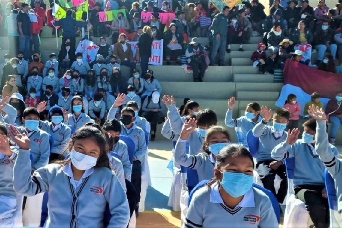 Educación La Paz anuncia uso obligatorio del barbijo para el retorno seguro a clases 