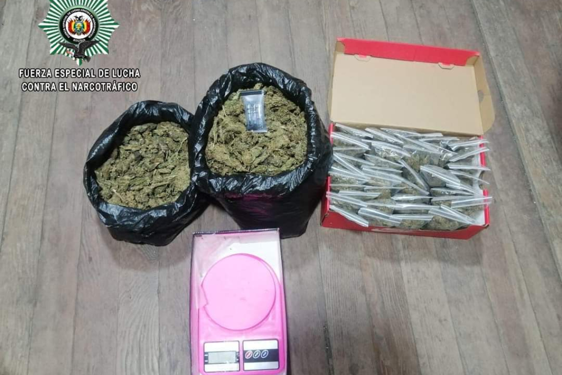 FELCN salvaguarda a la juventud y retira 2.838 dosis de marihuana