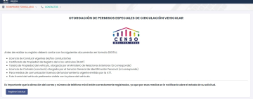 INE habilita plataforma para solicitar permiso de circulación de vehículos en el día del Censo