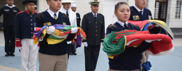 Armada puso en marcha semana del Mar con la iza del Pabellón Nacional