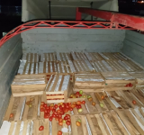 Militares comisan 500 cajas de tomate y 12 lavadoras de contrabando