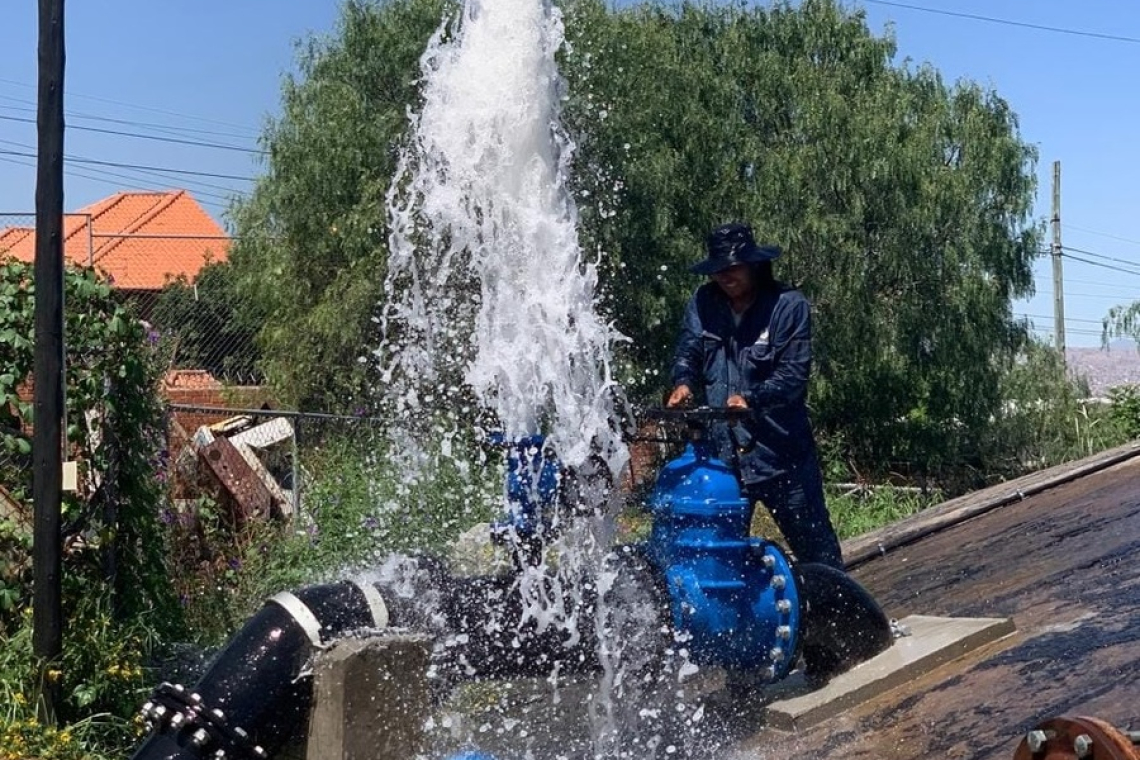 Llega agua de Misicuni a la zona norte de Cochabamba 