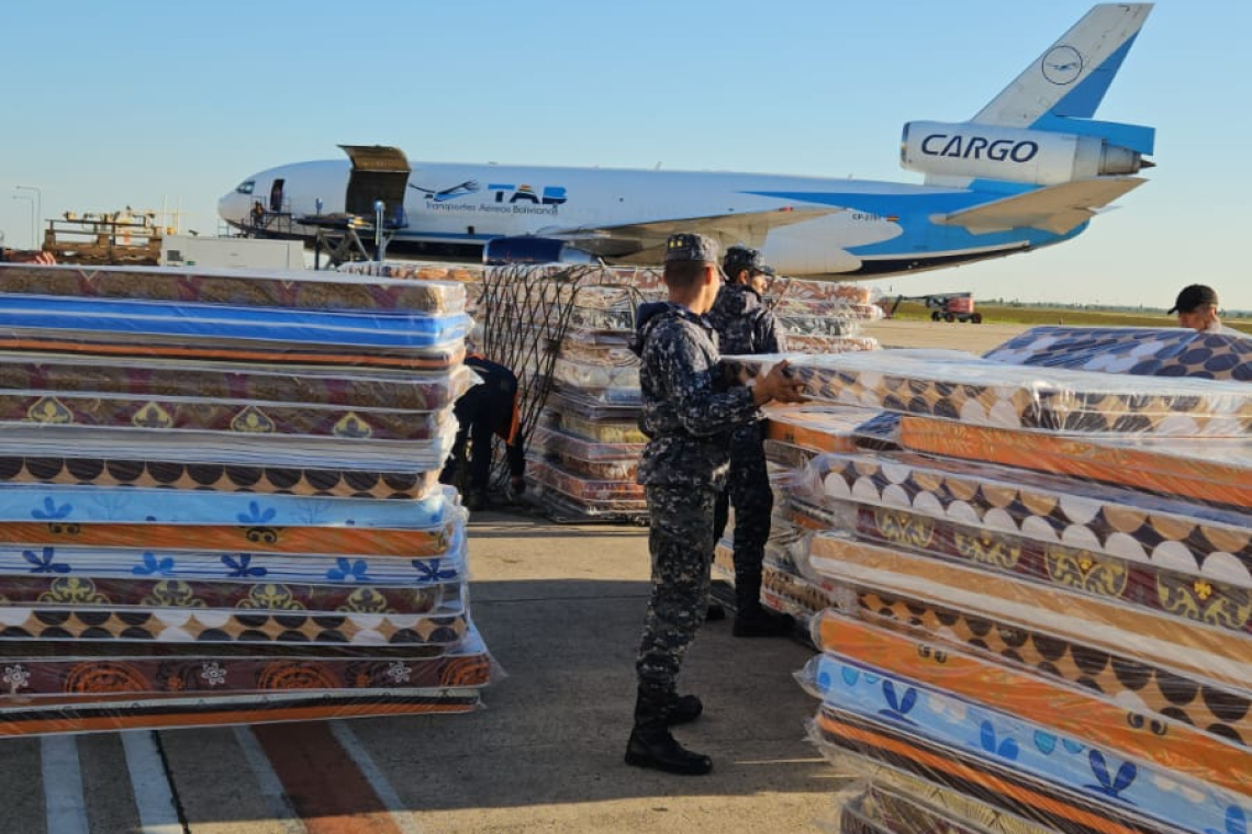 Brasil recibe 70 toneladas de ayuda humanitaria procedente de Bolivia