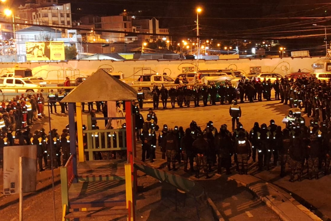 La Policía desplaza 1000 para el Plan por una Bolivia Segura en La Paz