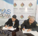 VLCC firma convenio con Vías-Bolivia en el marco del Plan: “Lucho Contra el Contrabando”