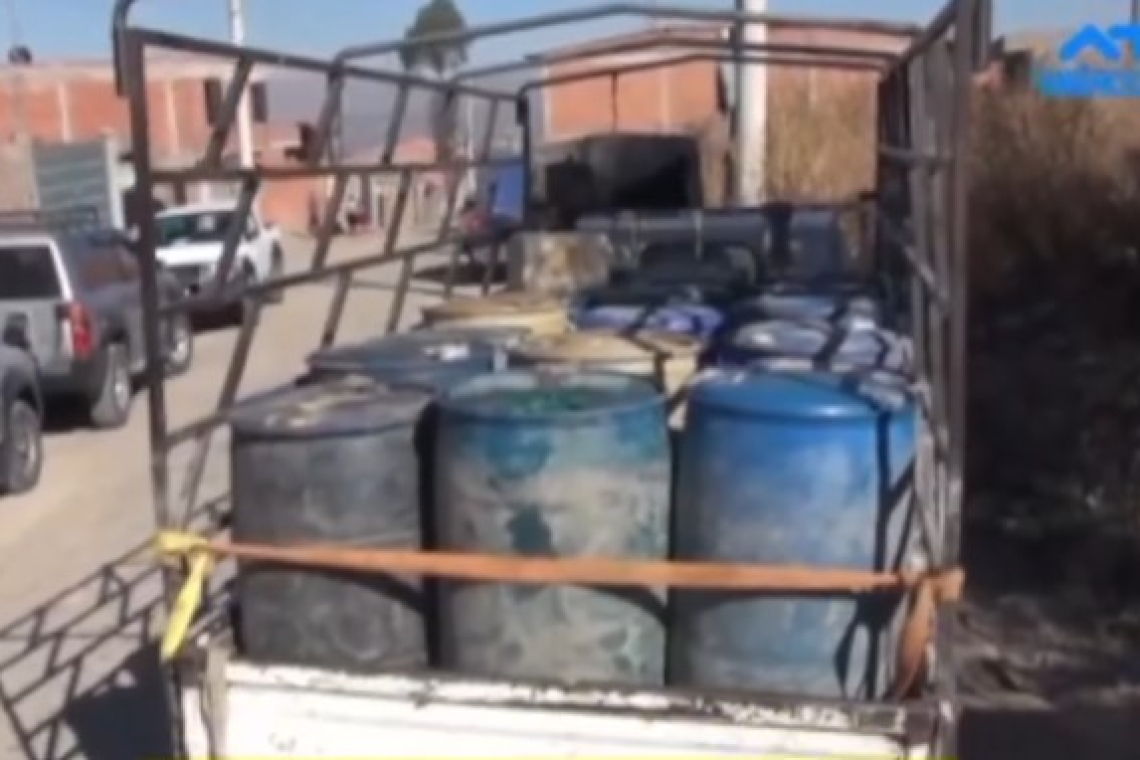 En Cochabamba allanan vivienda y secuestran 9.400 litros de carburantes