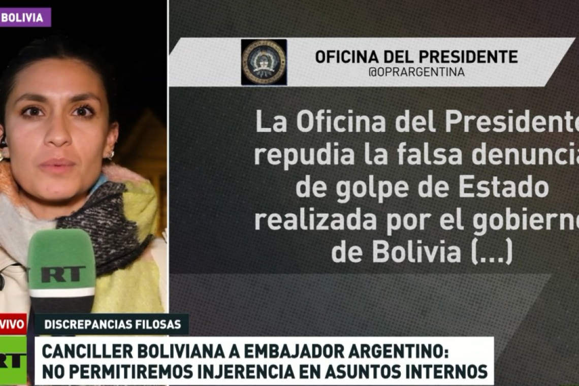 Bolivia advierte al embajador argentino que "no permitirá actos de injerencia" en sus asuntos internos 