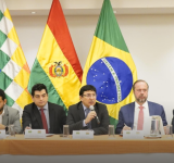 Bolivia y Brasil fortalecerán cooperación en la producción de gas, fertilizantes y litio