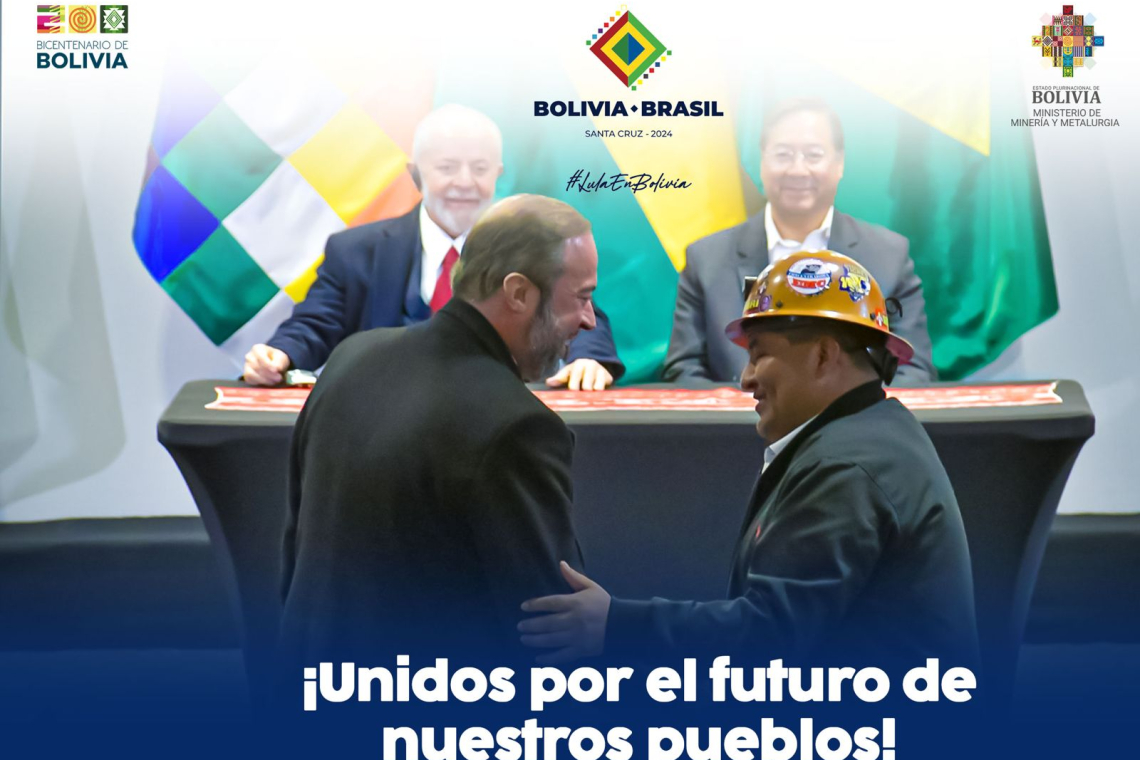 Bolivia-Brasil firman Carta de Intenciones para cooperación en el sector minero