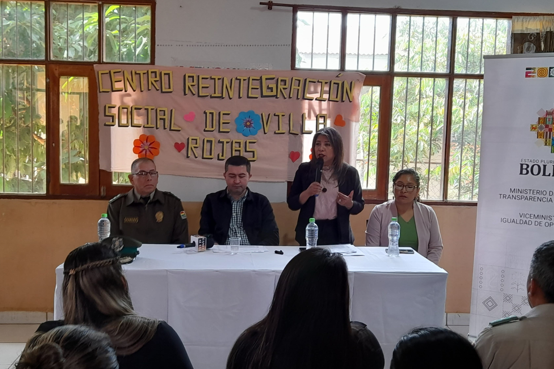 VIO en Pando presenta el "Módulo del Sistema Penal para Adolescentes"