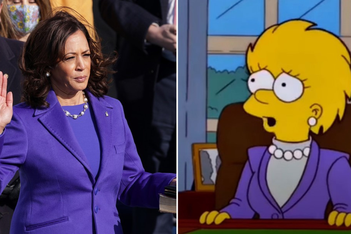 ¿Predijeron 'Los Simpson' la llegada de Kamala Harris a la presidencia de EE.UU.? 