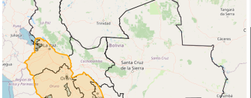 Activan alerta Naranja por vientos en Tarija, Chuquisaca, Potosí, Oruro y La Paz 
