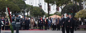 Fiscalía presente en actos por los 199 años de Independencia de Bolivia