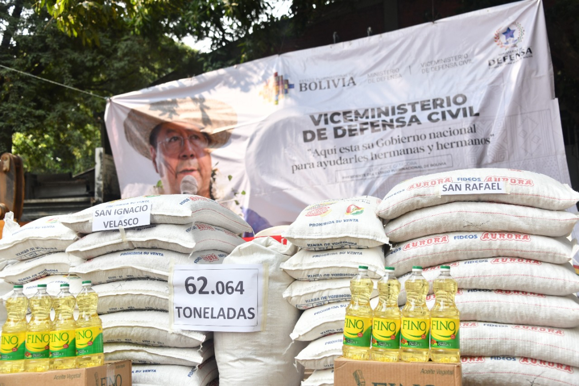 Incendios: Entregan 62 Tn de ayuda para 3.600 familias de la Chiquitanía