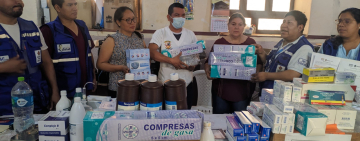 Gobierno entrega medicamentos para atención a afectados por la humareda