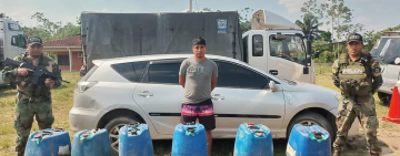 Policía comisa 1.620 litros de diesel y gasolina en Beni, Santa Cruz y Cochabamba