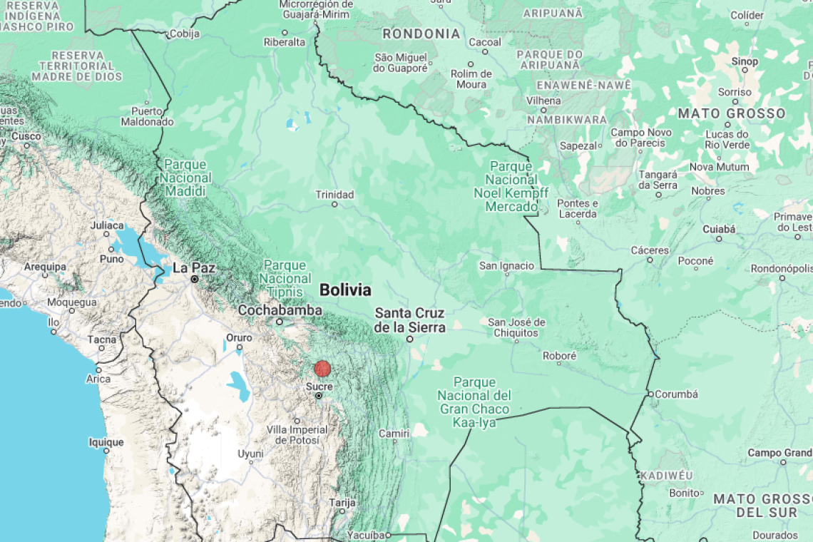 Reportan sismo de magnitud 4.1 en Cochabamba