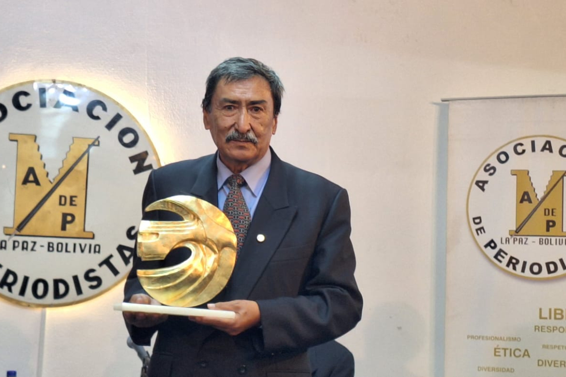 Pedro Glasinovic es galardonado con el Premio Nacional de Periodismo 2024.