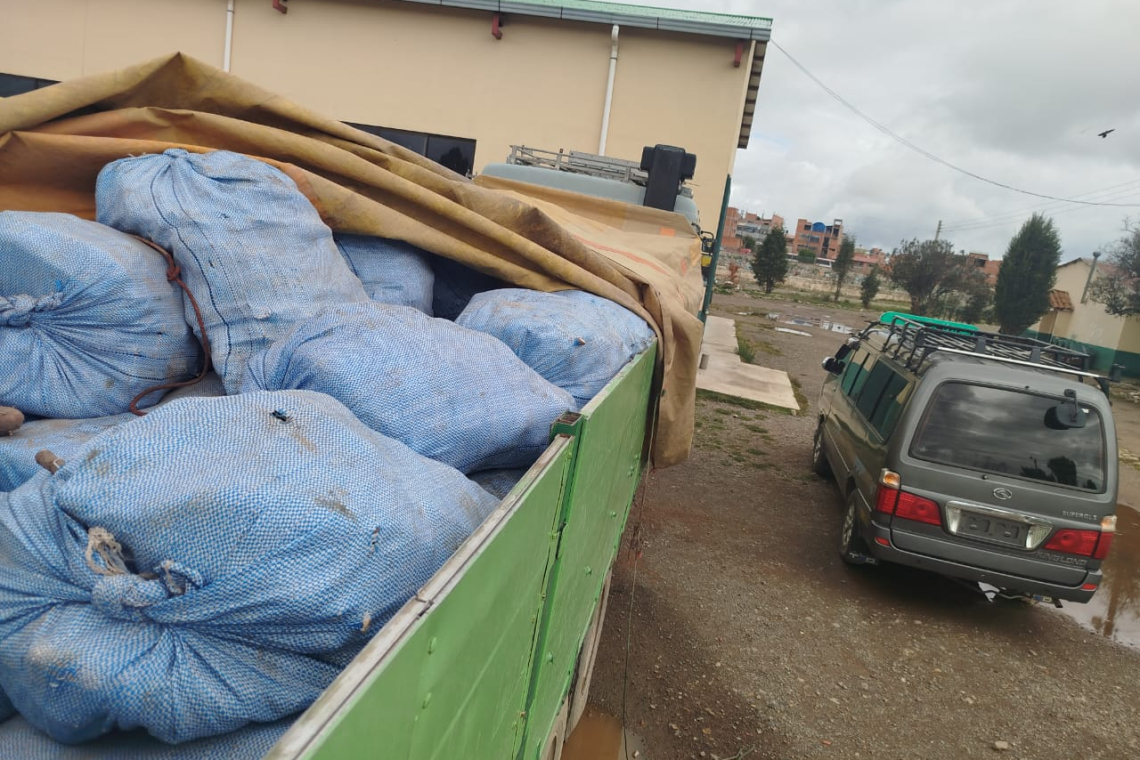 En frontera con Perú comisan yuca y comida para animales con un valor de Bs66.000