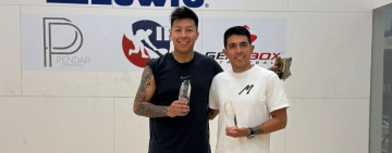 Conrrado Moscoso y Kadim Carrasco se consagran campeones en el Tour Profesional de Ráquetbol