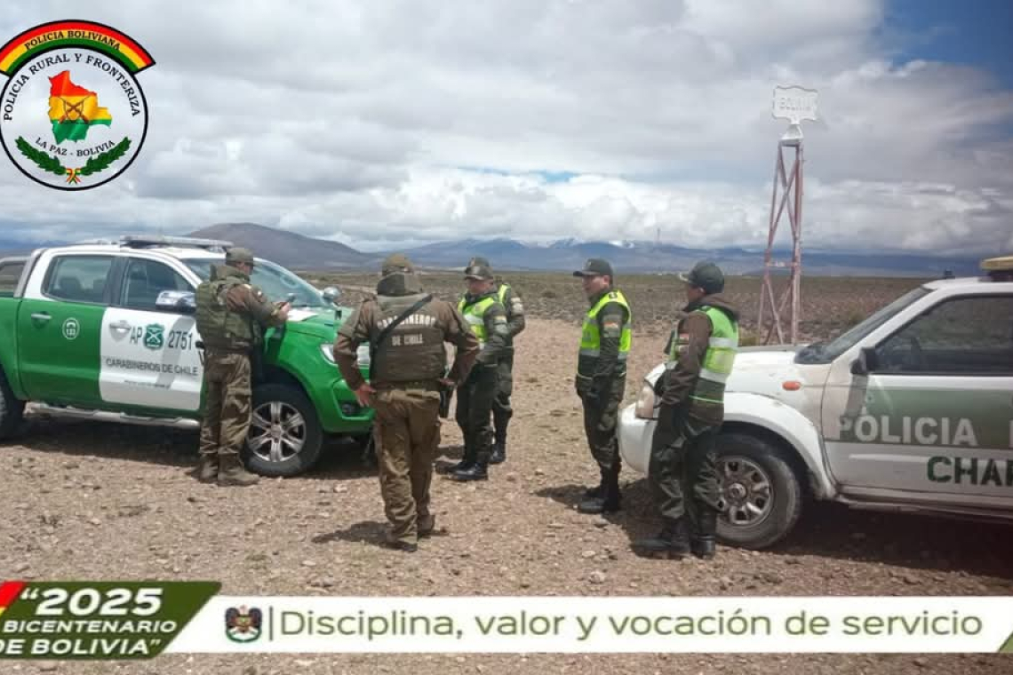 Policías y Carabineros refuerzan el control en frontera Bolivia-Chile