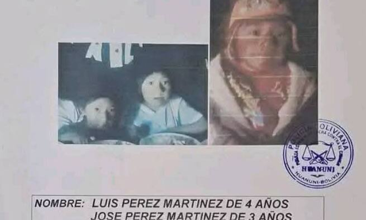 Hallan sin vida a dos niños reportados como desaparecidos en Huanuni