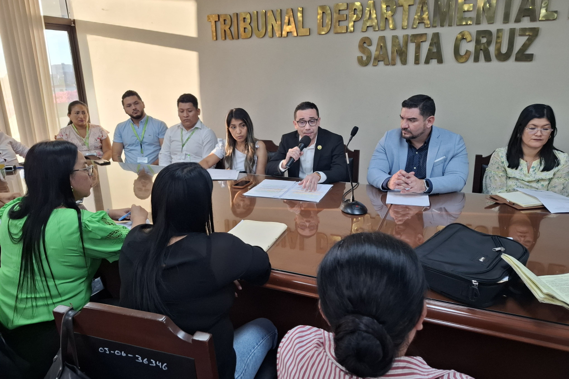 Fiscalía y Órgano Judicial fortalecen la interoperabilidad en Santa Cruz