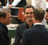 Rafael Nadal se quebró en presencia de Djokovic, Federer y Murray durante el emotivo homenaje que recibió en Roland Garros