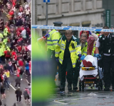 Un coche arrolla a una multitud de hinchas del Liverpool durante una celebración