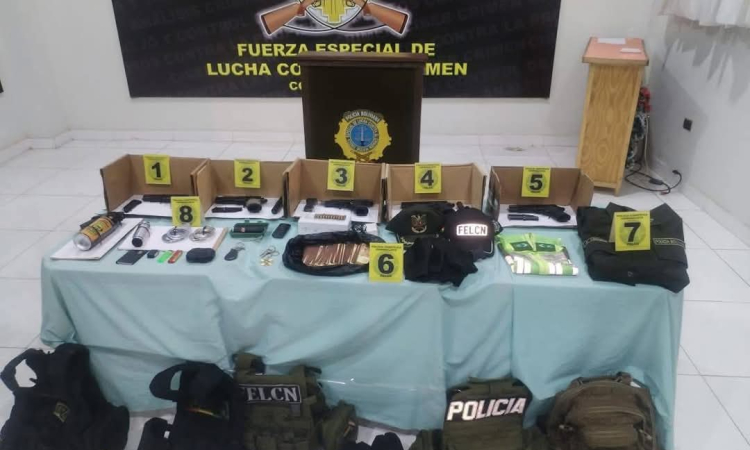 Encarcelan a siete implicados con posesión de armas de fuego