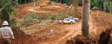 YPFB construye planchada y camino para acceder a los pozos MYC-X2 y MYC-X3