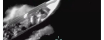 Trump muestra el ataque mortal contra un "narcobarco" que dice procedía de Venezuela