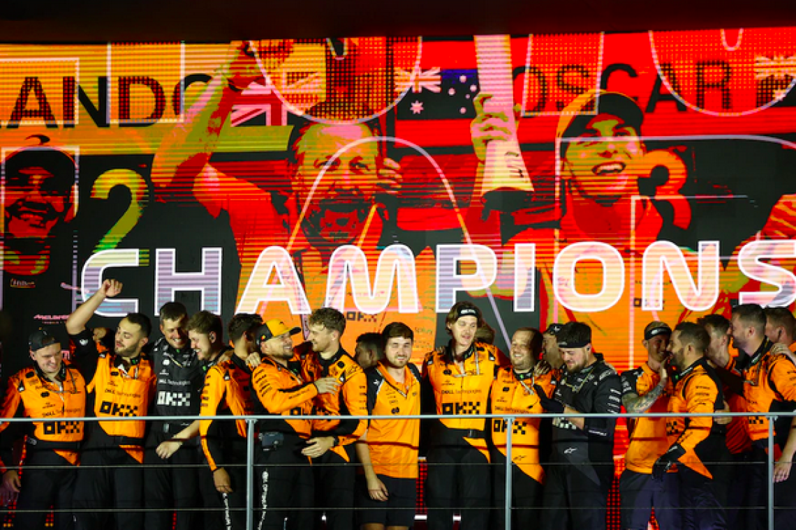 McLaren ganó el Campeonato de Constructores en la Fórmula 1 por segundo año consecutivo a falta de seis fechas