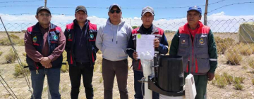 Senamhi y Alcaldía de Challapata acuerdan instalación de una estación meteorológica
