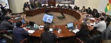 Luis Arce presidio la última reunión de Gabinete de la gestión 2020-2025
