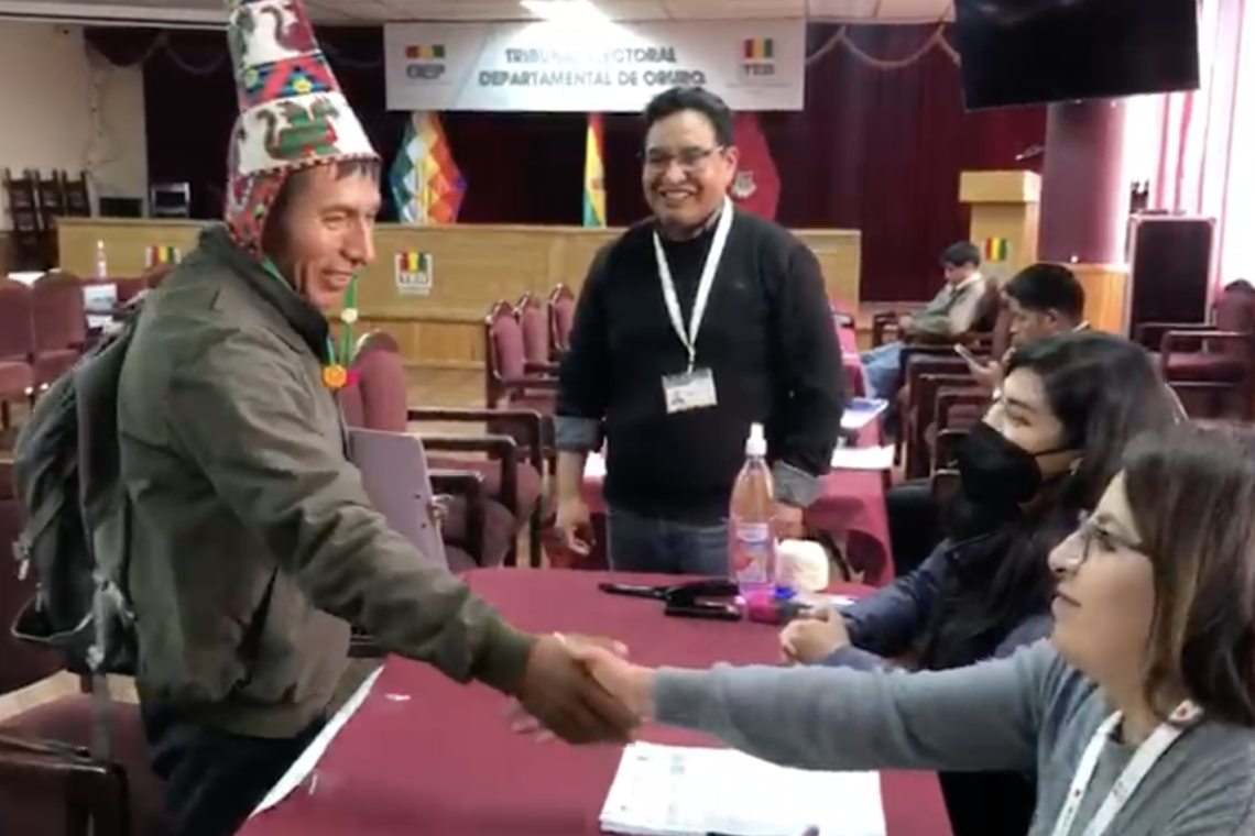 NPIOC concluye inscripción para la Alcaldía de Huanuni