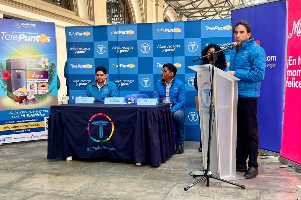 Siete usuarios frecuentes ganan la campaña “Telepuntos” de Mi Teleférico 