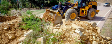 ABC agiliza tareas de limpieza en las carreteras para mantener la transitabilidad de las vías
