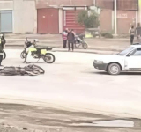 Fiscalía indaga accidente de tránsito con servidor policial con graves heridas