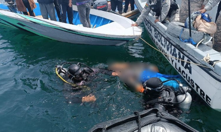 Marinos del CIBA rescatan el cuerpo sin vida de persona desaparecida en el Titicaca