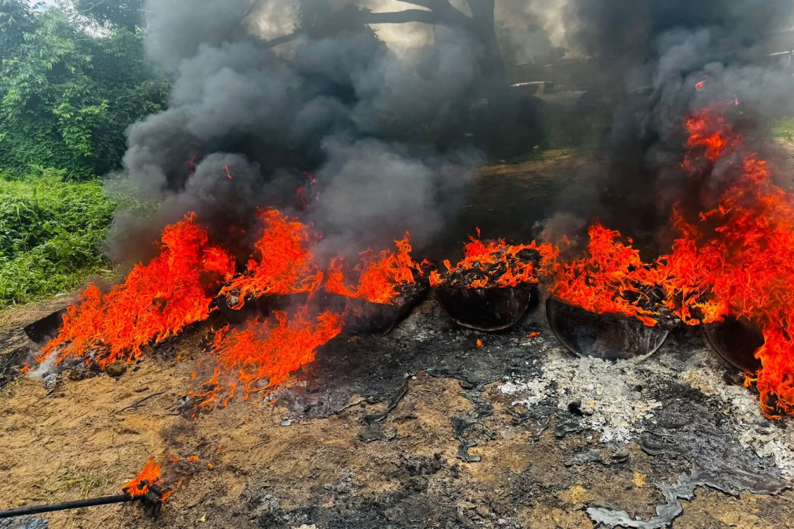 UNODC avala incineración de media tonelada de sustancias controladas
