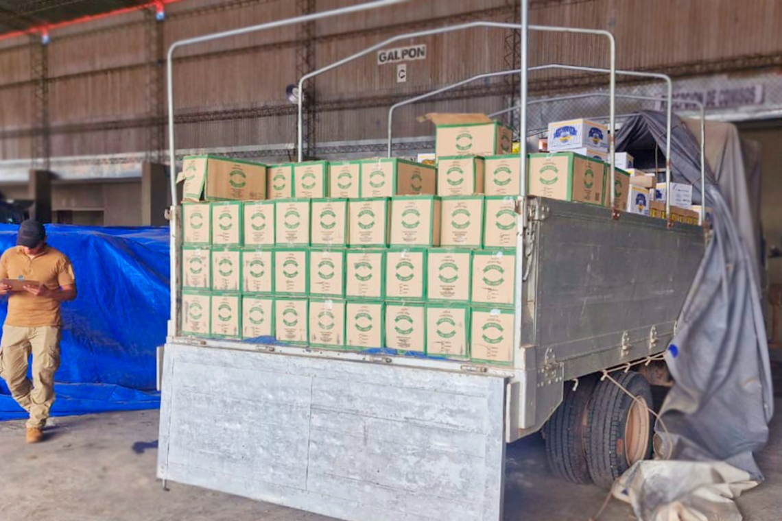 Aduana Nacional comisa mercancía ilegal en Puerto Margarita, Tarija