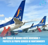 BoA contara con 18 aviones hasta noviembre y proyecta su propio taller de mantenimiento